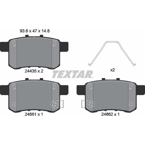 TEXTAR PC BRAKE PADS image