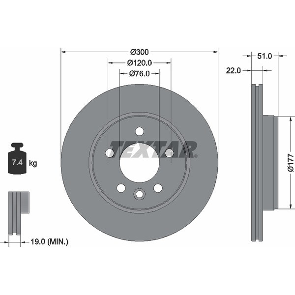 TEXTAR LCV DISCS image