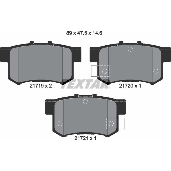 TEXTAR PC BRAKE PADS image