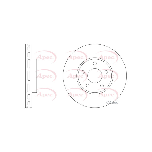 APEC BRAKE DISC (FRONT) (SINGLE) image