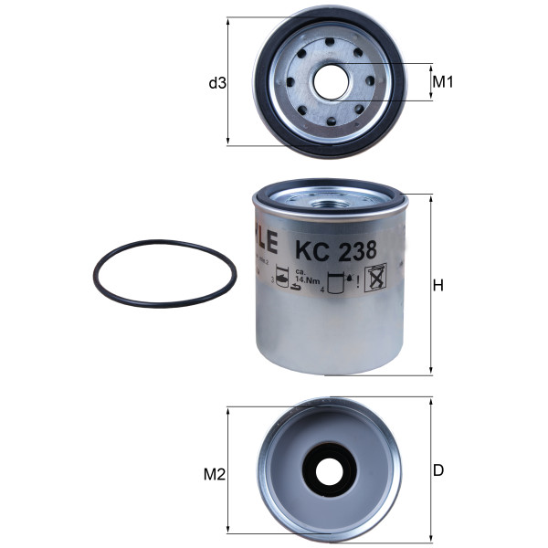 FUEL FILTER - SPIN ON image