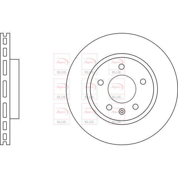 APEC BLUE BRAKE DISC (REAR) (SINGLE) (R90) image
