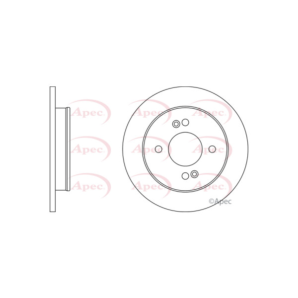 APEC BRAKE DISC (REAR) (SINGLE) image