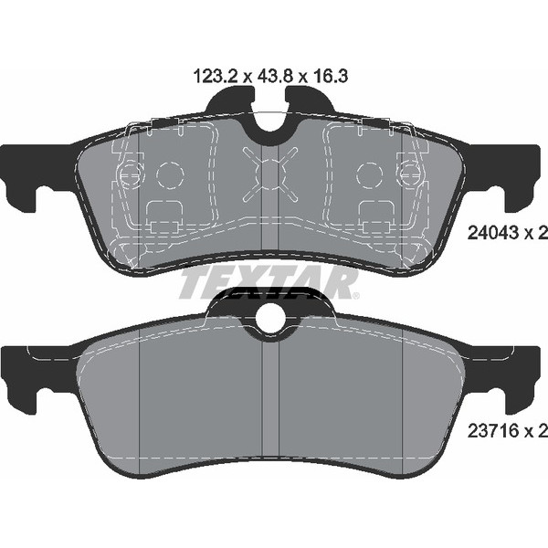 TEXTAR PC BRAKE PADS image