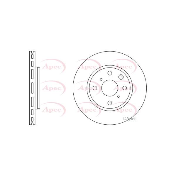 APEC BRAKE DISC (FRONT) (SINGLE) image