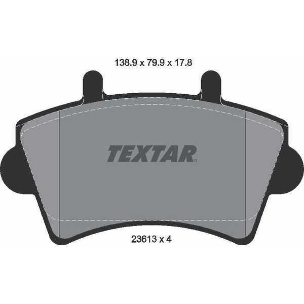 TEXTAR LCV BRAKE PADS image