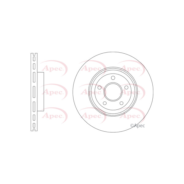 APEC BRAKE DISC (FRONT) (SINGLE) image