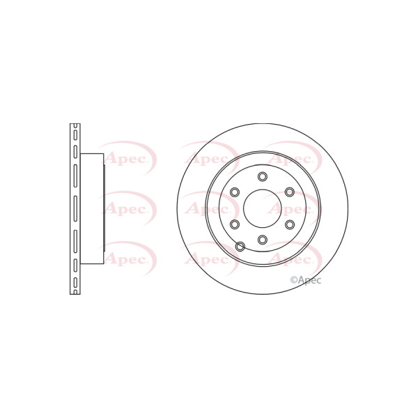 APEC BRAKE DISC (REAR) (SINGLE) image