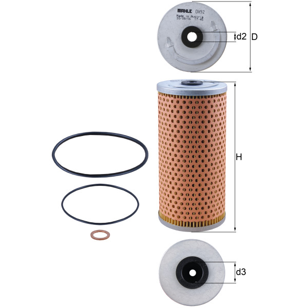 OIL FILTER - ELEMENT image