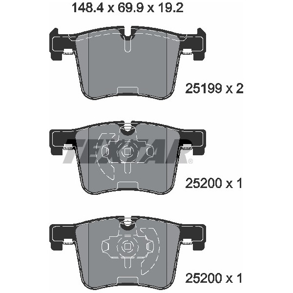 TEXTAR PC BRAKE PADS image