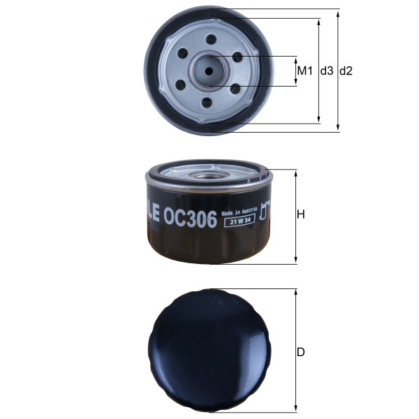 OIL FILTER - SPIN ON image