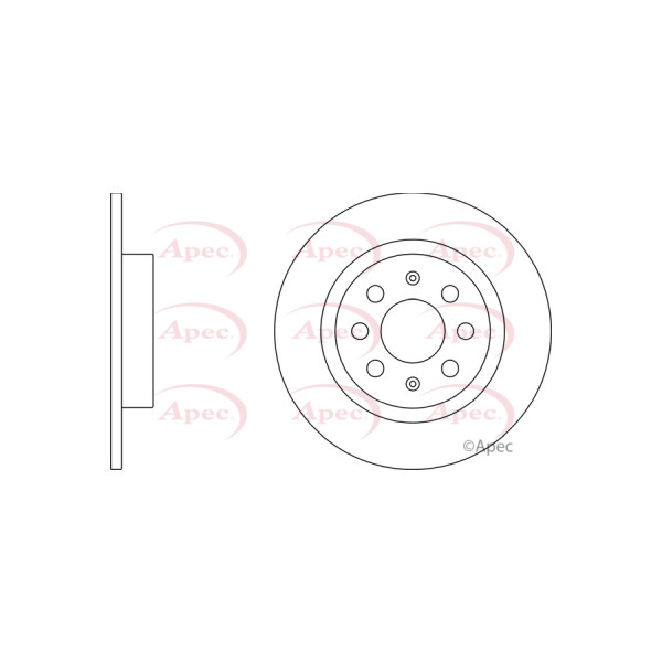 APEC BRAKE DISC (REAR) (SINGLE) image
