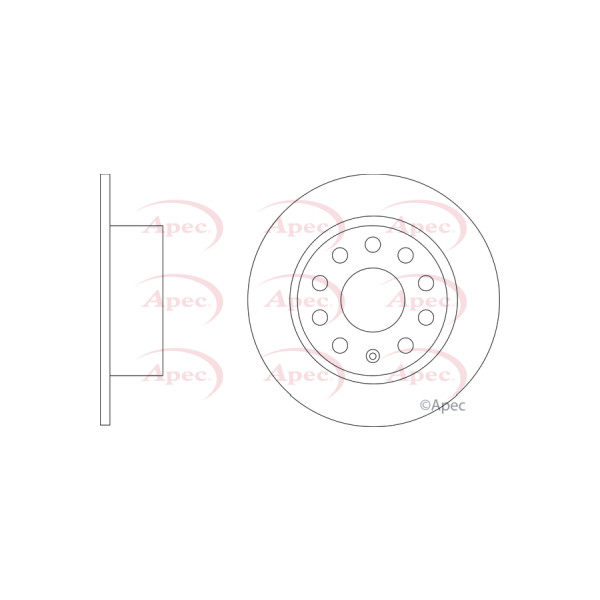 APEC BRAKE DISC (REAR) (SINGLE) image