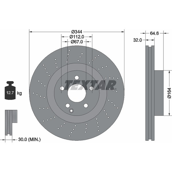 TEXTAR PC BRAKE DISCS image