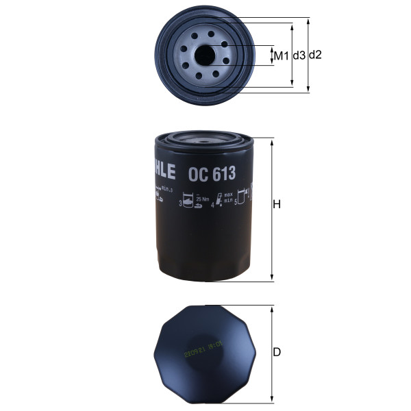OIL FILTER - SPIN ON image