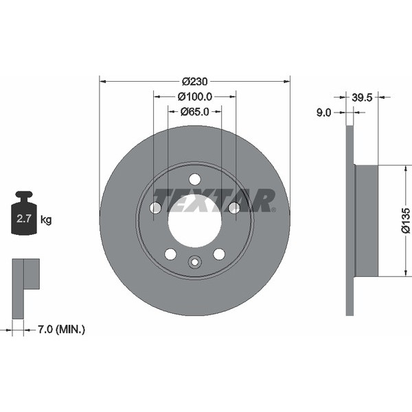 TEXTAR PC BRAKE DISCS image