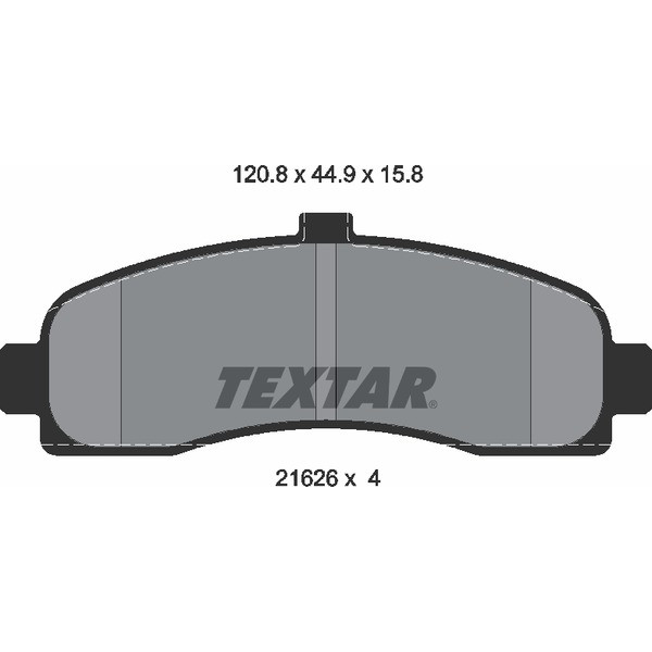TEXTAR PC BRAKE PADS image