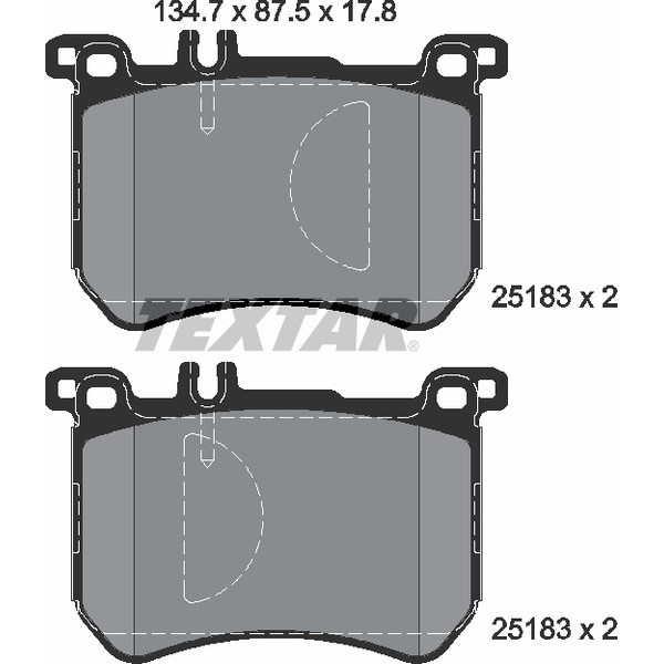 TEXTAR PC BRAKE PADS image