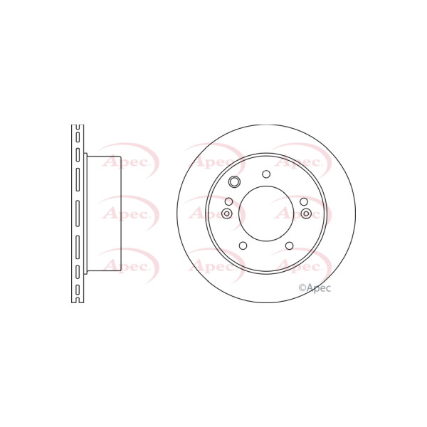 APEC BRAKE DISC (REAR) (SINGLE) image