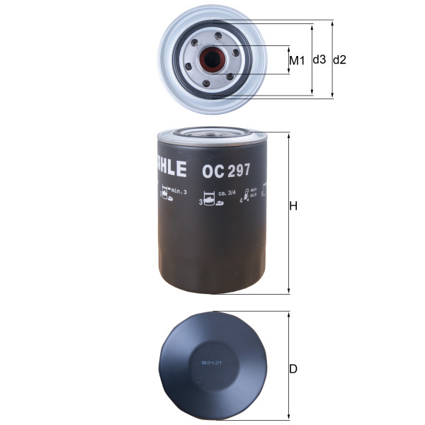 OIL FILTER - SPIN ON image