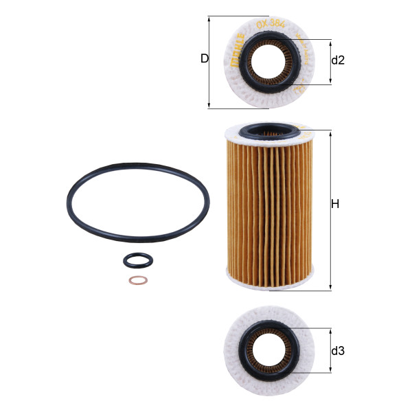 OIL FILTER - ELEMENT image
