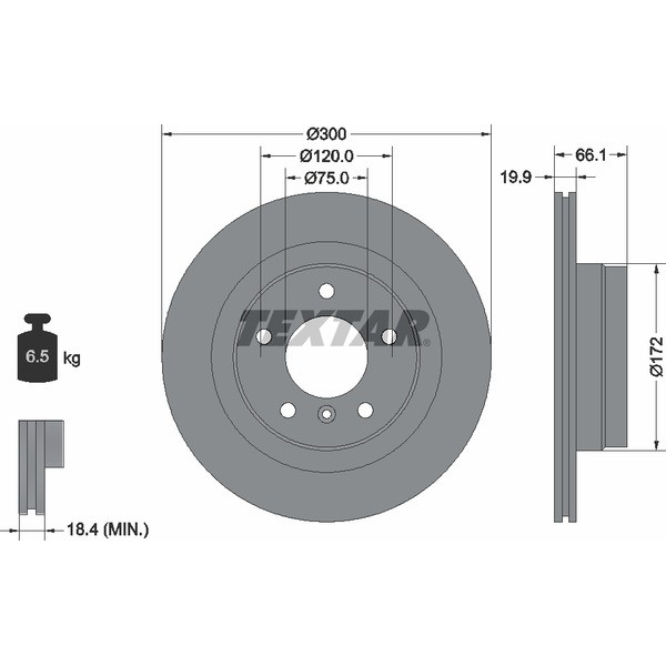 TEXTAR PC BRAKE DISCS image