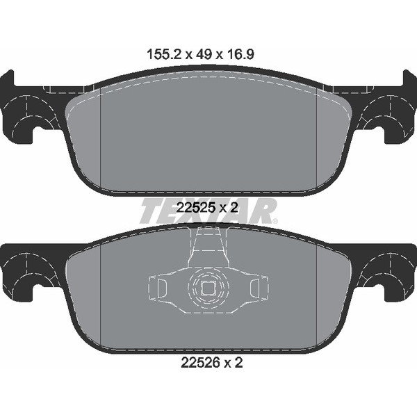 TEXTAR PC BRAKE PADS image