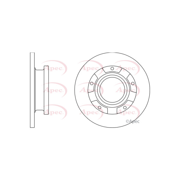 APEC BRAKE DISC (REAR) (SINGLE) image