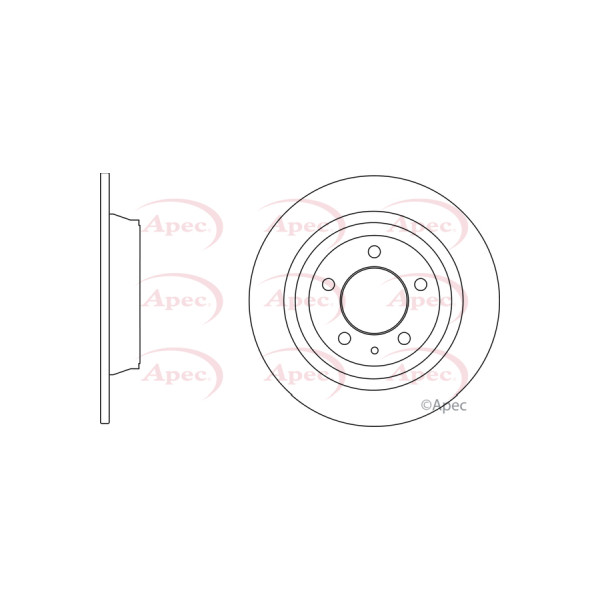 APEC BRAKE DISC (REAR) (SINGLE) image