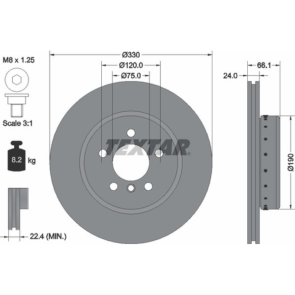 TEXTAR BIMETALLIC DISCS image