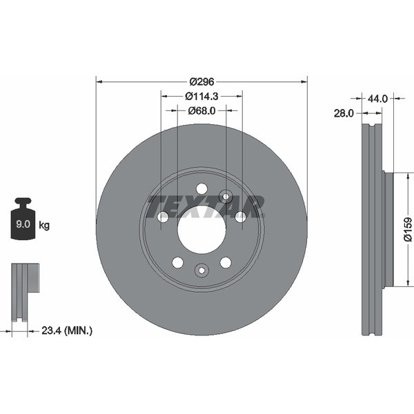 TEXTAR PC BRAKE DISCS image