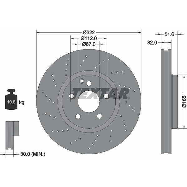 TEXTAR PC BRAKE DISCS image