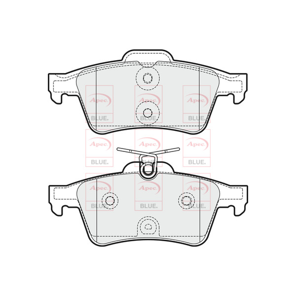 APEC BLUE BRAKE PADS (REAR) (R90) image