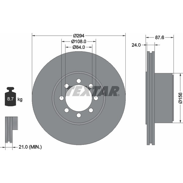 TEXTAR LCV DISCS image