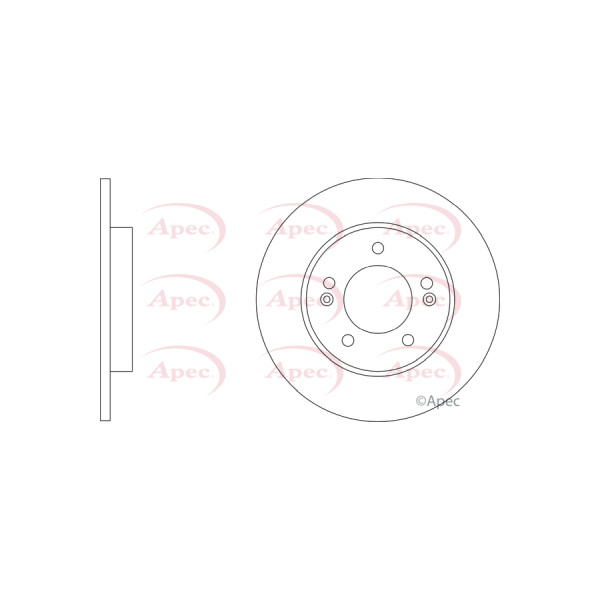 APEC BRAKE DISC (REAR) (SINGLE) image