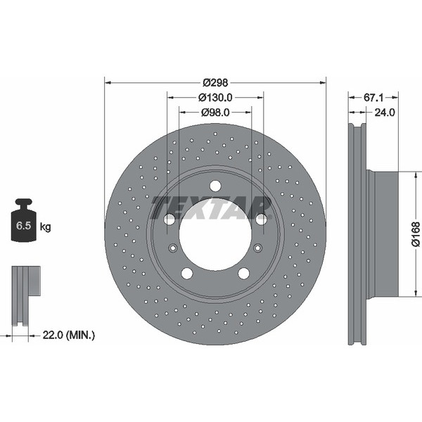 TEXTAR PC BRAKE DISCS image