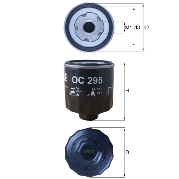 OIL FILTER - SPIN ON image