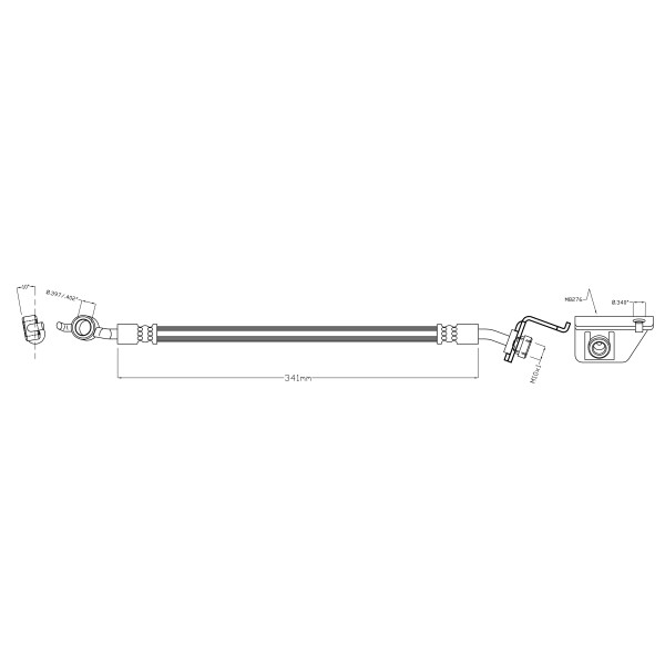 BRAKE HOSE (REAR RH) - HYUNDAI KIA image