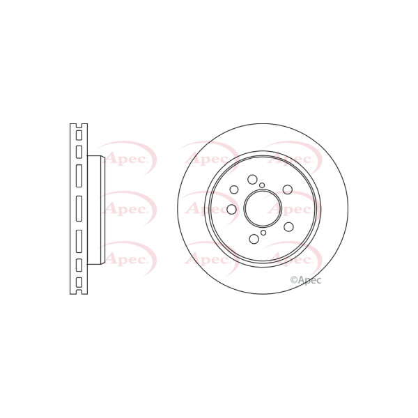 APEC BRAKE DISC (REAR) (SINGLE) image