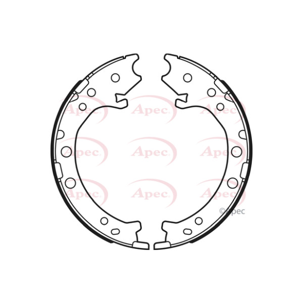 APEC BRAKE SHOES REAR image