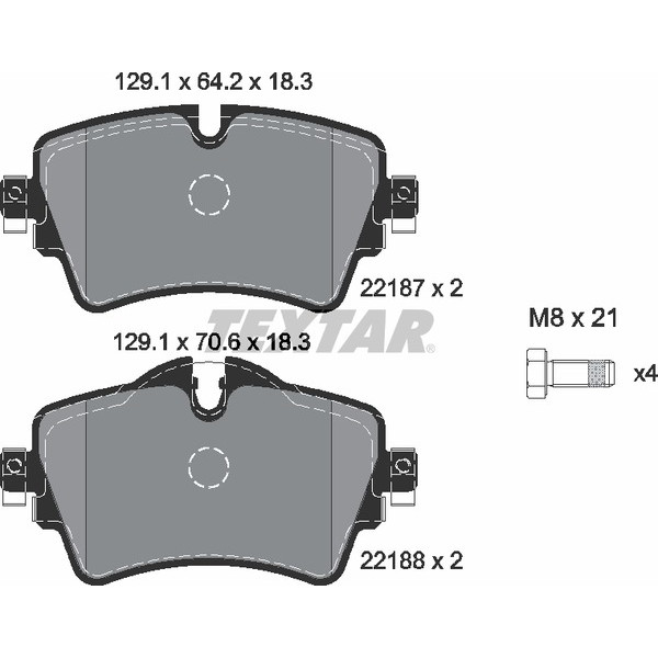 TEXTAR PC BRAKE PADS image