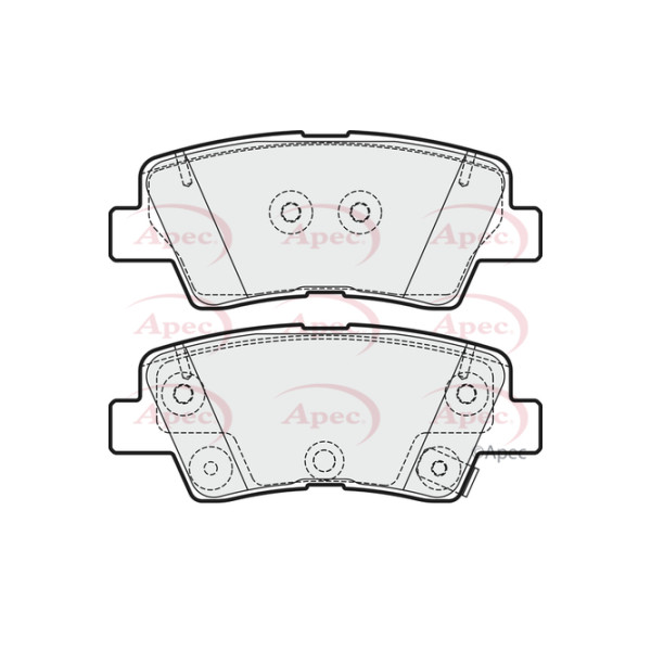 APEC BRAKE PADS (REAR) (R90) image