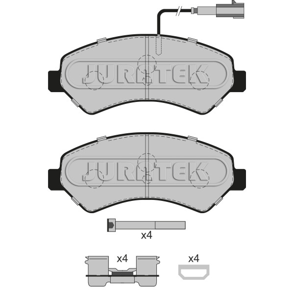 PAD (FRONT) - CITROEN FIAT PEUGEOT VAUXHALL image