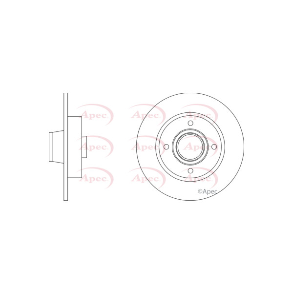 APEC BRAKE DISC (REAR) (SINGLE) image