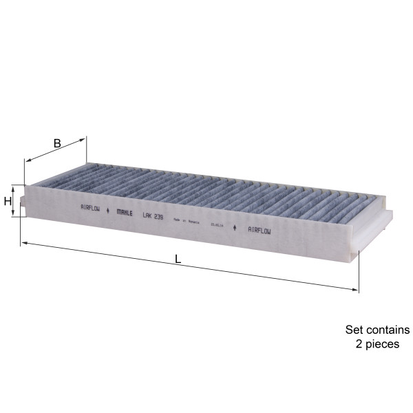 CABIN FILTER - CARBON ACTIVATED image