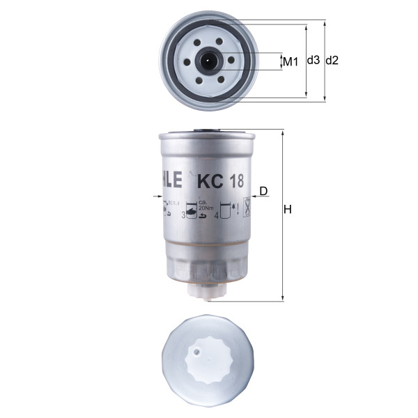 FUEL FILTER - SPIN ON image
