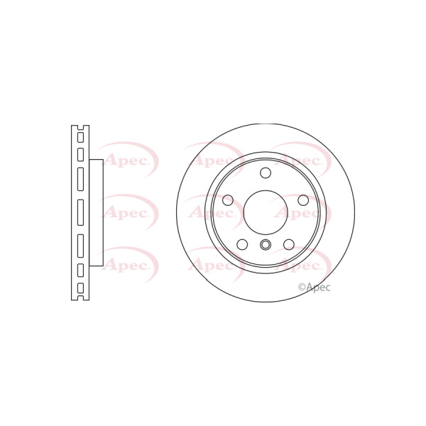 APEC BRAKE DISC (FRONT) (SINGLE) image