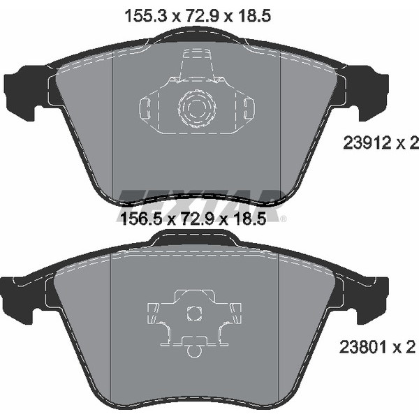 TEXTAR PC BRAKE PADS image