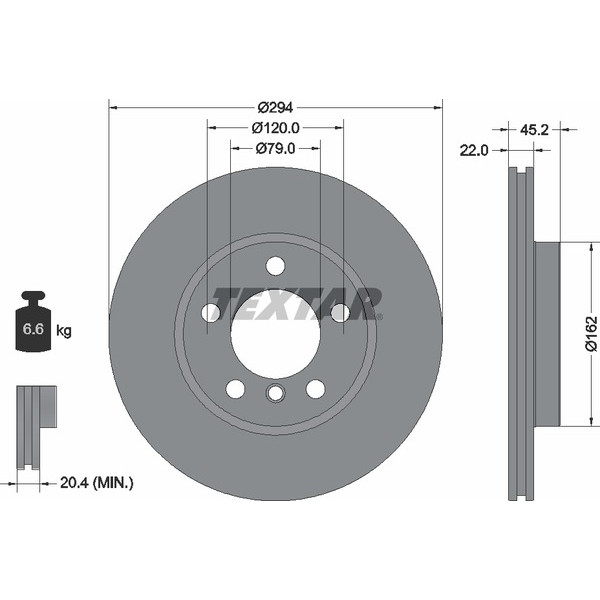 TEXTAR PC BRAKE DISCS image
