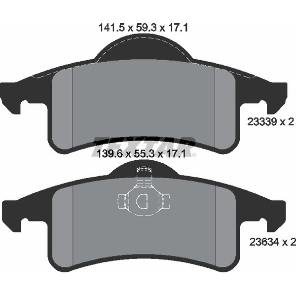 TEXTAR PC BRAKE PADS image
